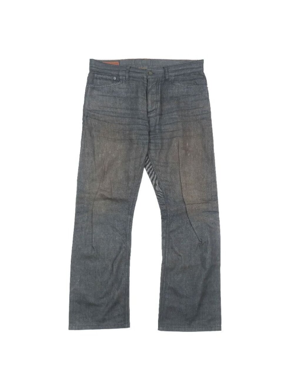 Hermes Selvedge Denim Pants Jeans Wide Series Button Fly 44 Black